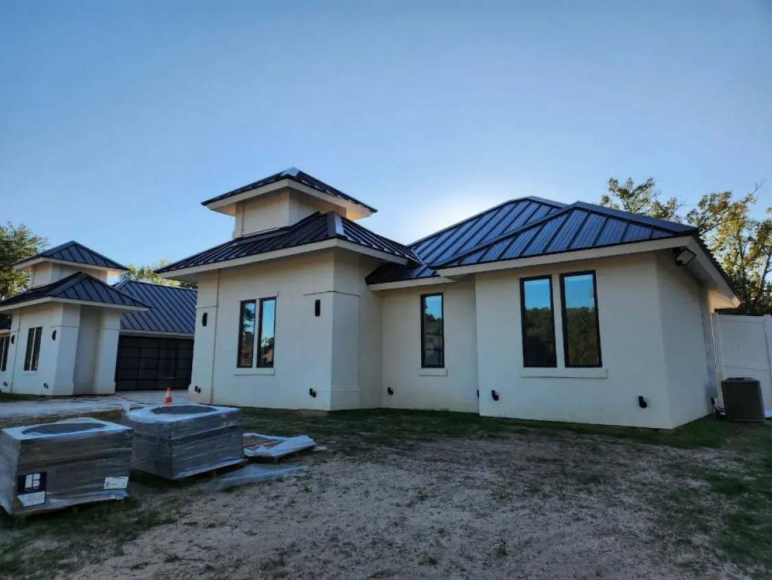 beautiful metal roof installation